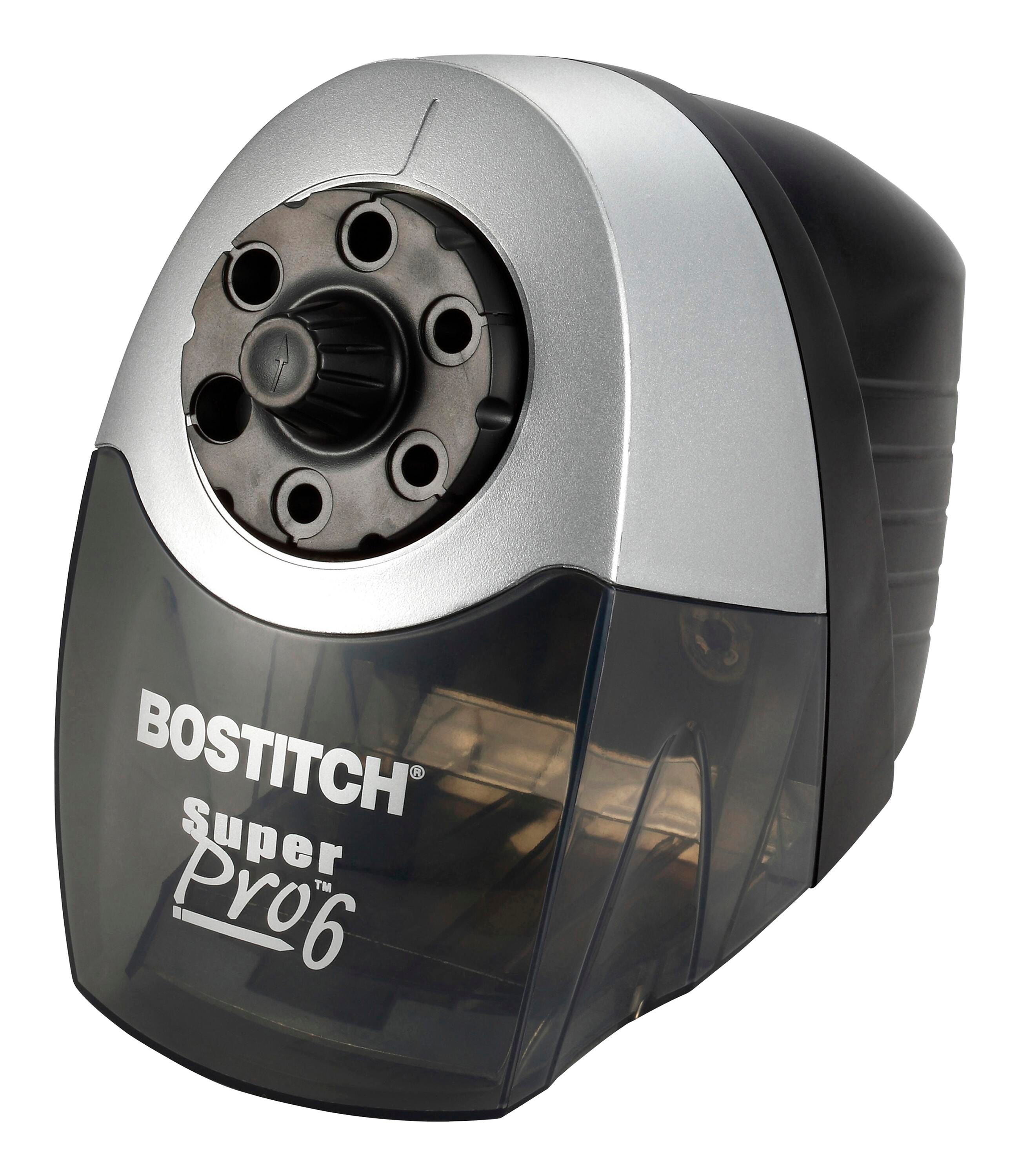 Bostitch SuperPro 6 Commercial Electric Steel Pencil Sharpener, Black/Gray 382803